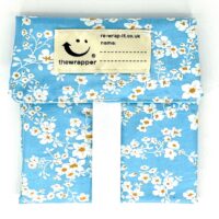 Turquoise Chinese Flowers Wrapper by Re-Wrap-It